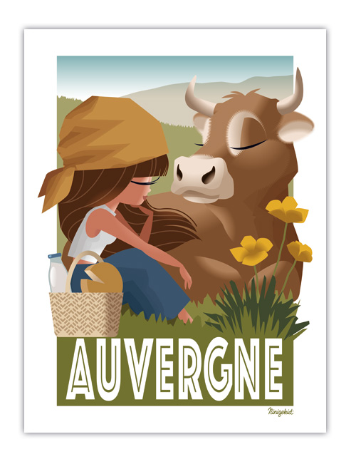 Carte postale Auvergne générique
