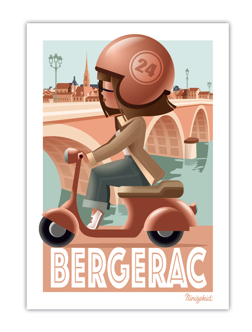 Affiche Bergerac