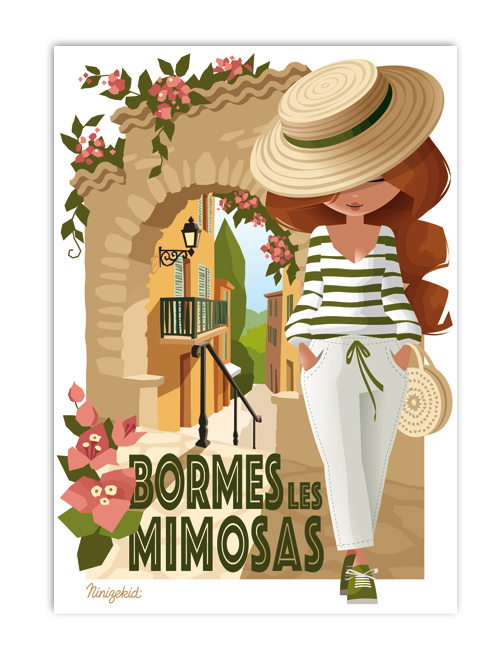 Carte postale Bormes-les-Mimosas